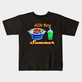 AZN/Asian Boy Summer (Hotpot & Bobba Tea) Kids T-Shirt